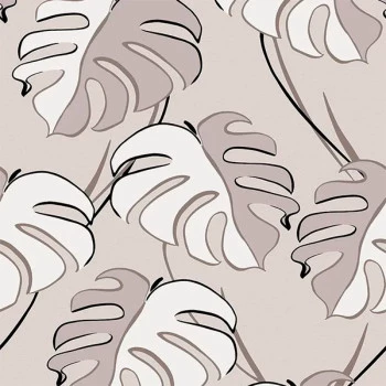 Papel de Parede Folhas e Flores - Kylie - 81606 - Lavável, TNT, Texturizado, Vinílico