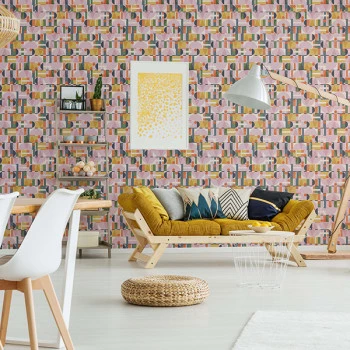 Papel de Parede Geométrico - Leyla - 81645 - Vinílico