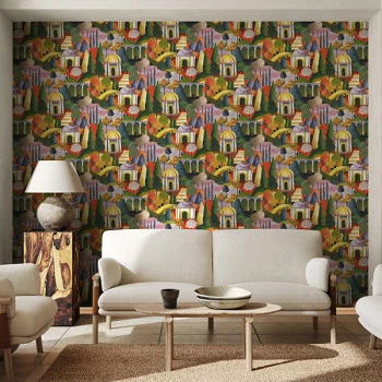 Papel de Parede Pintura - Leyla - 81661 - Vinílico