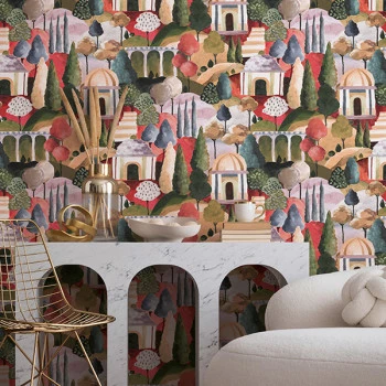 Papel de Parede Pintura - Leyla - 81662 - Vinílico