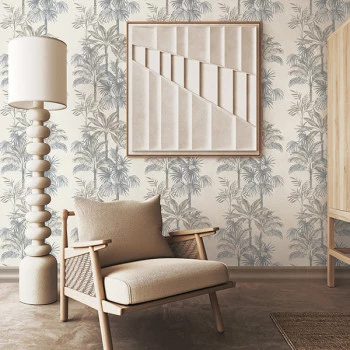 Papel de Parede Folhas e Flores  - Leyla - 82455 - Vinílico