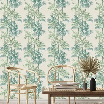 Papel de Parede Folhas e Flores  - Leyla - 82456 - Vinílico