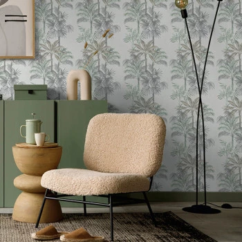 Papel de Parede Folhas e Flores  - Leyla - 82457 - Vinílico