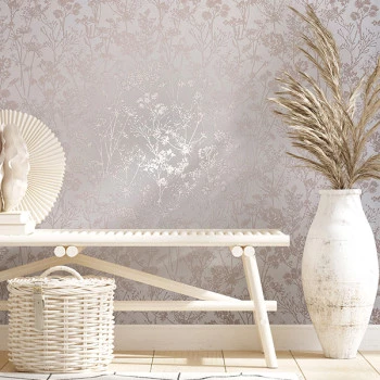 Papel de Parede Folhas e Flores  - Leyla - 82463 - Vinílico