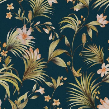 Papel de Parede Folhas e Flores - Flora - 84377 - Vinílico