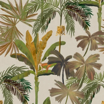 Papel de Parede Folhas e Flores - Flora - 84599 - Vinílico