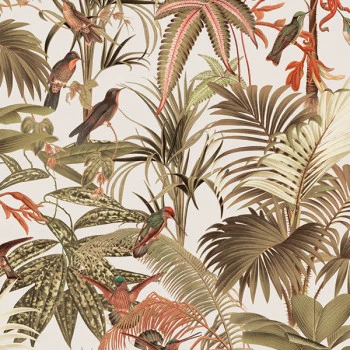 Papel de Parede Folhas e Flores - Flora - 84643 - Vinílico