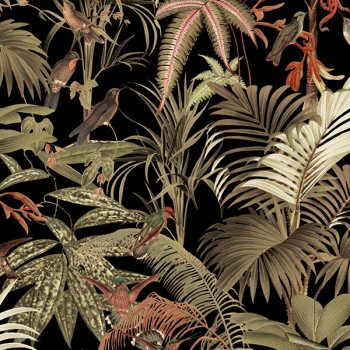 Papel de Parede Folhas e Flores - Flora - 84667 - Vinílico