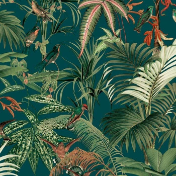 Papel de Parede Folhas e Flores - Flora - 84681 - Vinílico