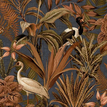 Papel de Parede Folhas e Flores - Flora - 84704 - Vinílico