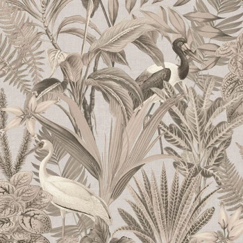 Papel de Parede Folhas e Flores - Flora - 84735 - Vinílico