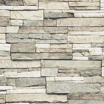 Papel de Parede Pedras e Canjiquinha - Stone & Natural - 850241 - TNT/Vinilíco
