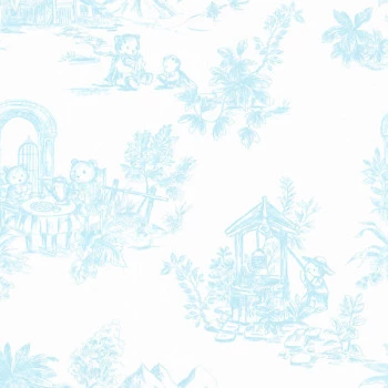 Papel de Parede Toile de Jouy - Provence - 85817 - Vinílico