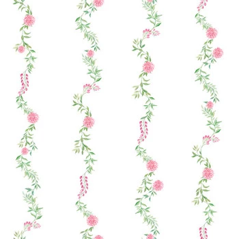 Papel de Parede Folhas e Flores - Era uma Vez - 89853 - Vinílico