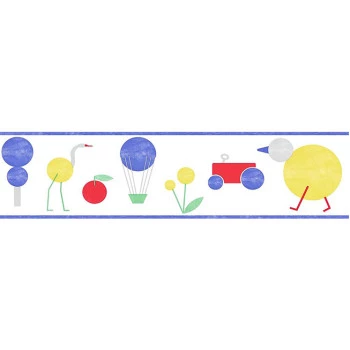 Papel de Parede Play - Infantil - Border -  97014 - VINILÍCO - LAVÁVEL