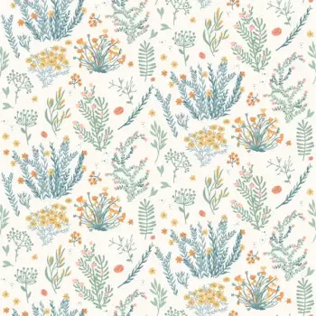 Papel de Parede Folhas e Flores - Petit - A90610 - Non-Woven (TNT)