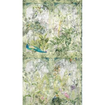 Papel de Parede Painel Folhas e Flores - The Wall 2 - AS393321 - Vinílico