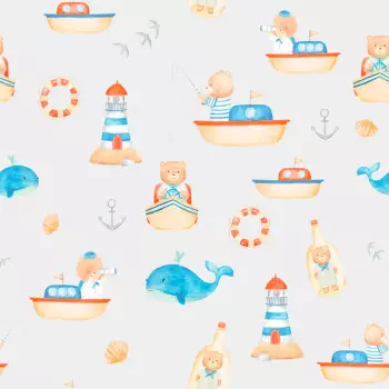 Papel de Parede Infantil - Bambine - BA0001 - Non-Woven (TNT)