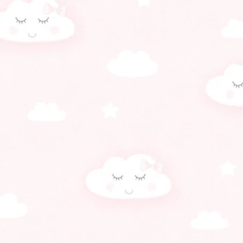 Papel de Parede Nuvem - Fashion Baby - BF418 - Vinílico