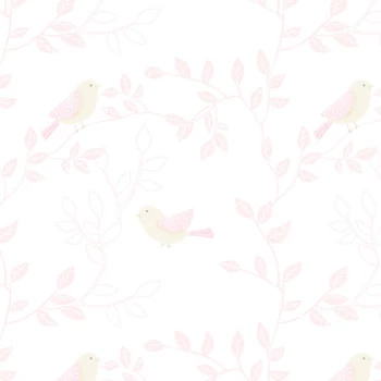 Papel de Parede Pássaro - Fashion Baby II - BF535 - Vinílico