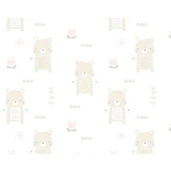 Papel de Parede Ursinho - Fashion Baby III - BF632-Vinílico