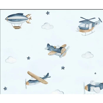Papel de Parede Avião  - Fashion Baby III - BF645-Vinílico
