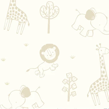 Papel de Parede Animais - Doce Bebê 2 - DB835 - Vinílico