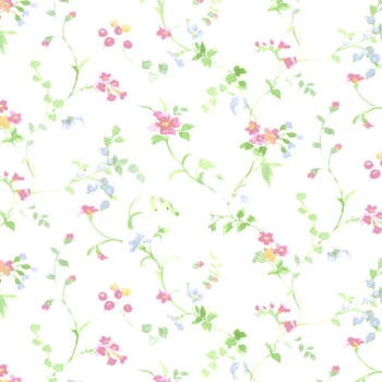  Papel de Parede  Floral Prints 2 - PR33824 - VINÍLICO LAVÁVEL 