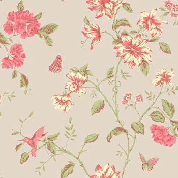 English Florals  G34306 Papel de Parede Inglês Vinílico lavável 