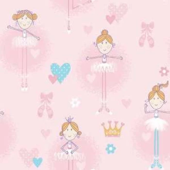 Papel de Parede Bailarina - Just 4 Kids 2 - G56002 - TNT/Vinílizado