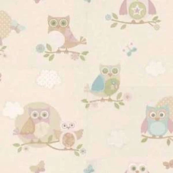 Papel de Parede Coruja - Just 4 Kids 2 - G56035 - TNT/Vinílizado