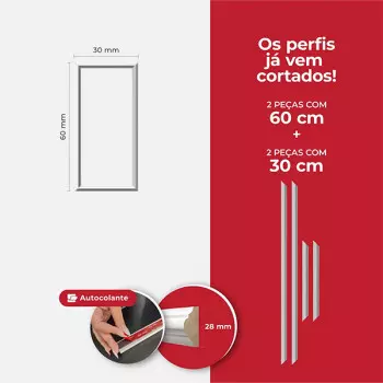 Kit Boiserie - 30x60 - Poliuretano