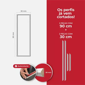 Kit Boiserie - 30x90 - Poliuretano