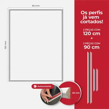 Kit Boiserie - 90x120 - Poliuretano
