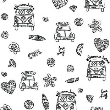 Papel de Parede Carro - Pure Kids & Teens - kt68432 - Vinílico
