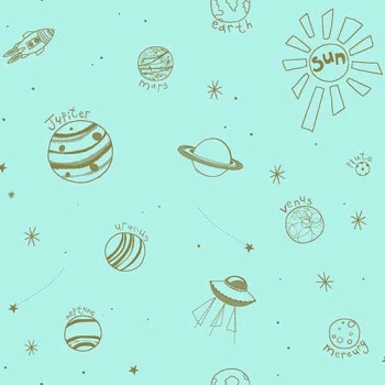 Papel de Parede Espaço - Pure Kids & Teens - KT68462 - Vinílico