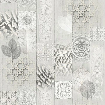 Papel de Parede Folhas e Flores - Paris - L058-00 - TNT/Vinilíco