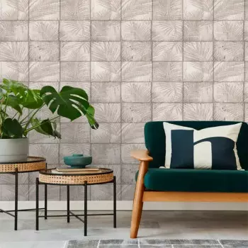 Papel de Parede Folhas e Flores - Le Jardin - M68907 - Vinílico