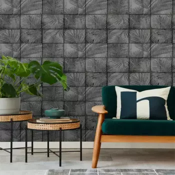 Papel de Parede Folhas e Flores - Le Jardin - M68909 - Vinílico
