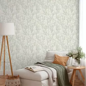 Papel de Parede Folhas e Flores - Le Jardin - M88014 - Vinílico