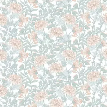 Papel de Parede Folhas e Flores - Le Jardin - M88207 - Vinílico