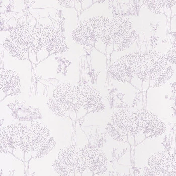 Papel de Parede Floral Animais - Pretty Lili - 69225005 - Vinilico