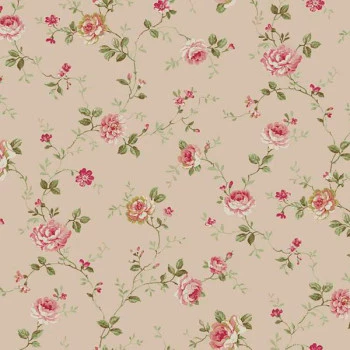 Papel de Parede Roses - PN0412 - VINÍLICO - LAVÁVEL 