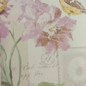 English Florals S45204 Papel de Parede Inglês Vinílico lavável 