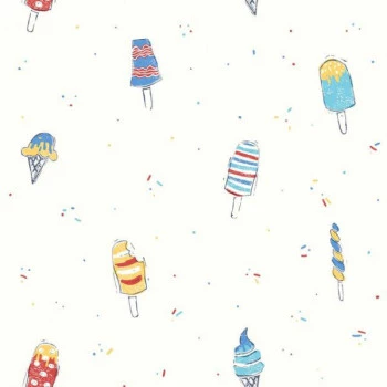 Papel de Parede Dream Big - WI0105 - Sorvete - Vinilizado