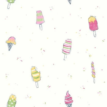 Papel de Parede Dream Big - WI0106 - Sorvete - Vinilizado