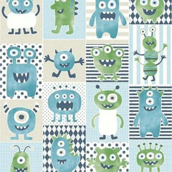 Papel de Parede Dream Big - WI0191 - Monstros  - Vinilizado