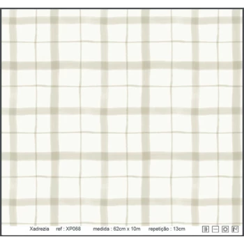 Papel de Parede Xadrez - Xadrezia - XP068 - Vinílico